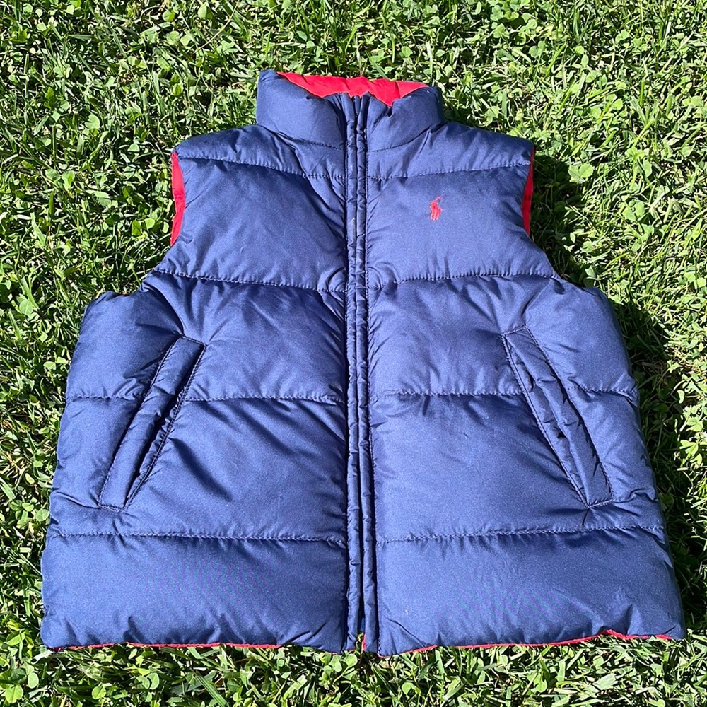❌SOLD❌Reversible Polo Puffer Vest